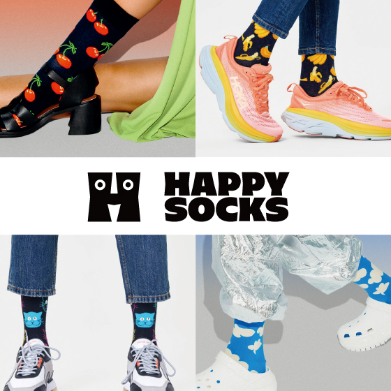 【梅田店】思わず笑顔になるカラフル&ポップな靴下「Happy Socks」